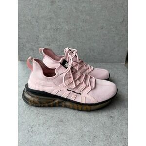 John Galliano Pink Sneakers Cloth Trainers Mesh Chunky Bubble Sole Womens 40